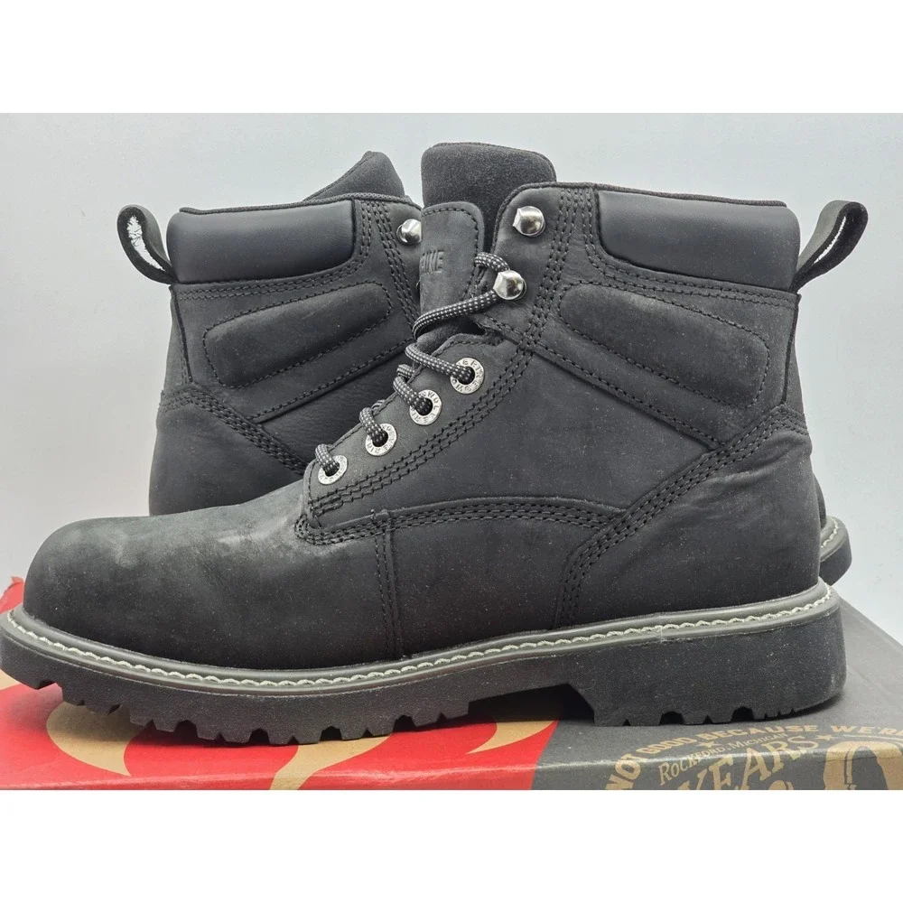 Women's Sz 9.5 - Wolverine Floorhand Stee Toe 6 Inch‎ Waterproof Boot Black